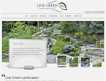 Tablet Screenshot of livegreenlandscapes.com